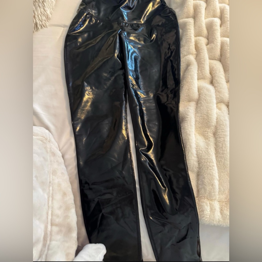 Patent Leather Calla Pants Sexy Stretch